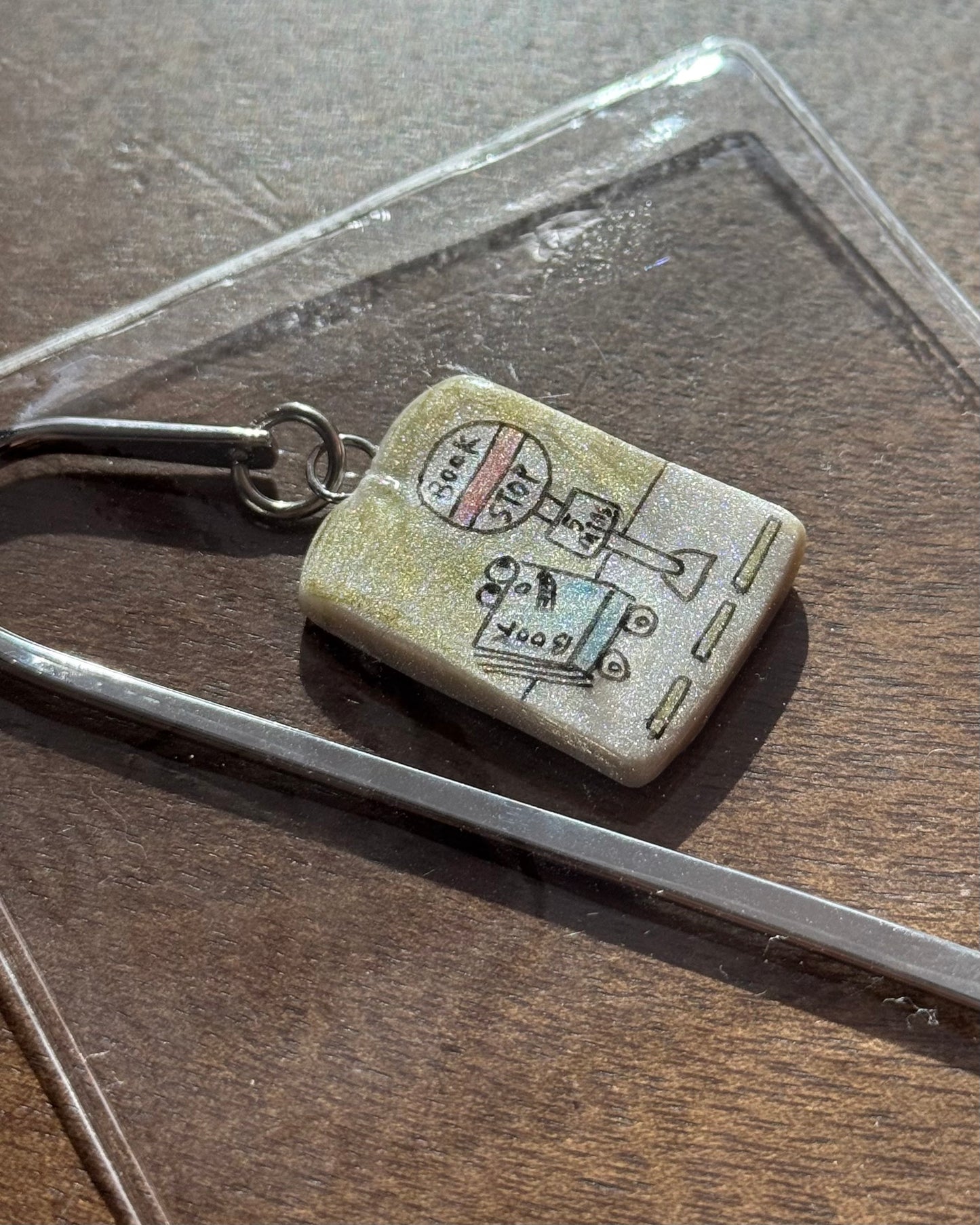 Hand drawn Clay Bookmark
