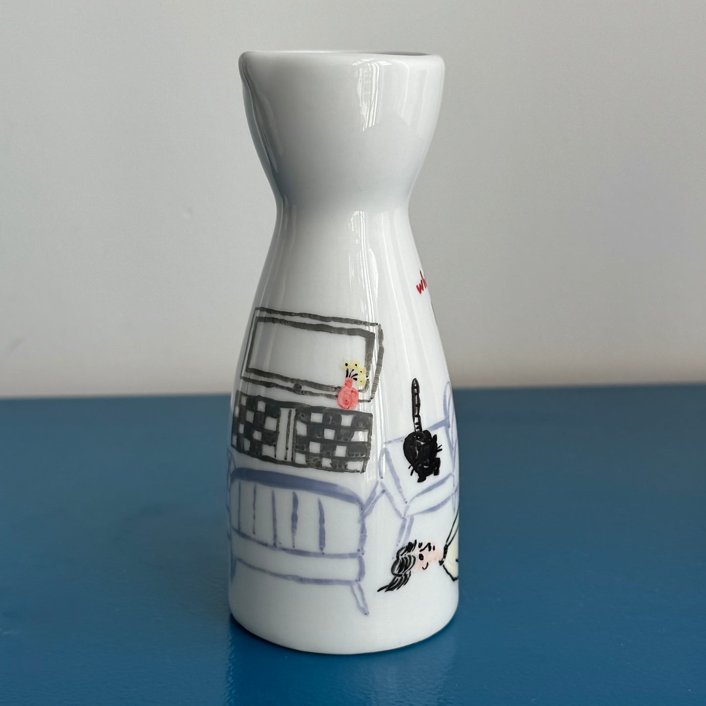 ‘Where Life Happens’ Hand-drawn Vase - Housework