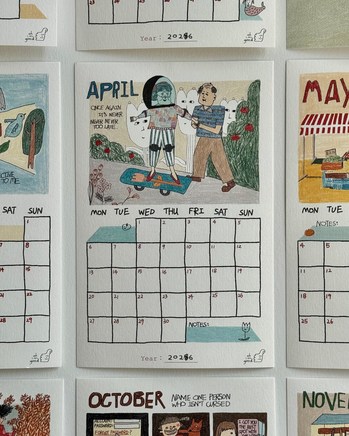 (WS) 2026 Monthly Calendar