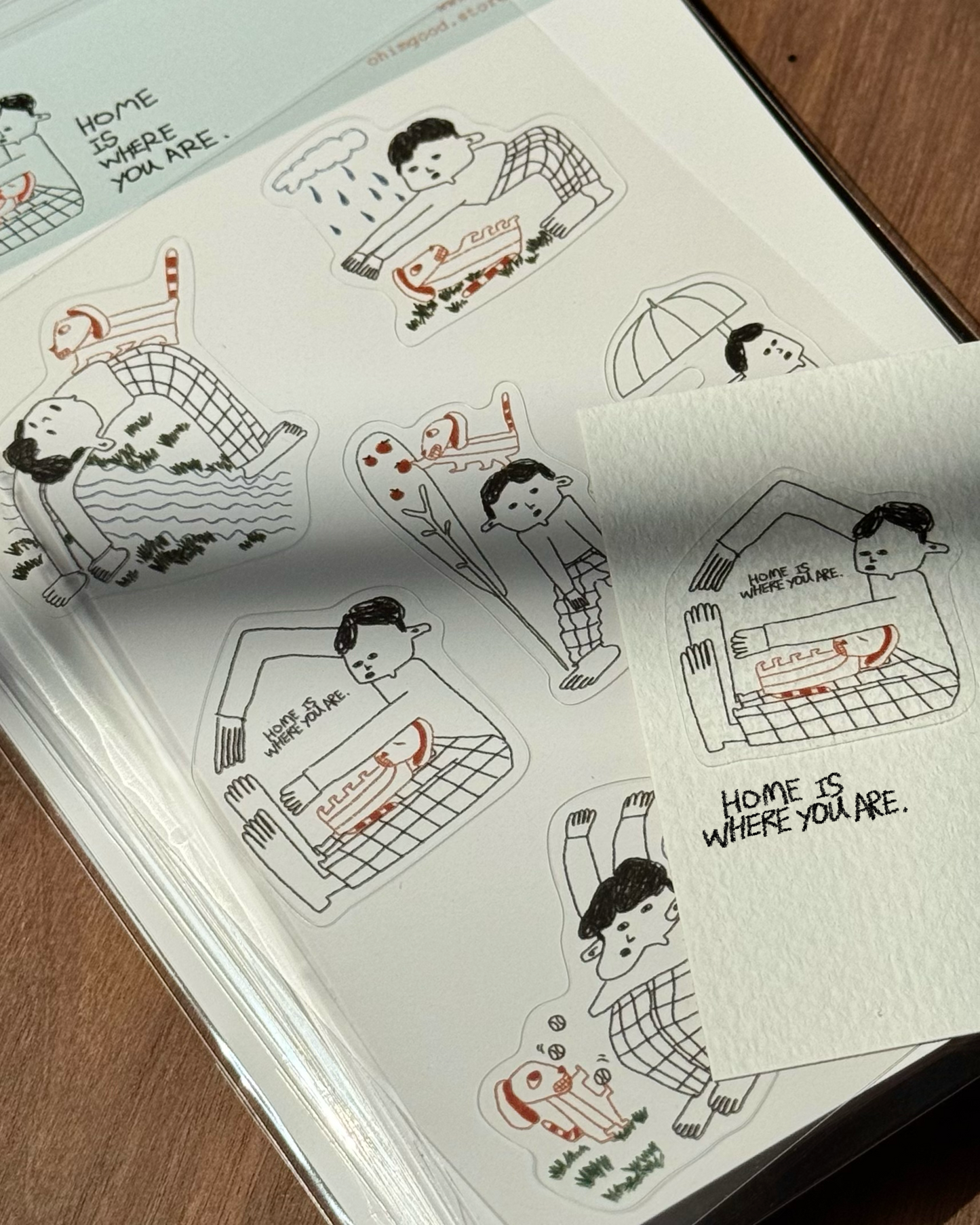 ‘Home Is Where You Are’ Sticker Sheet