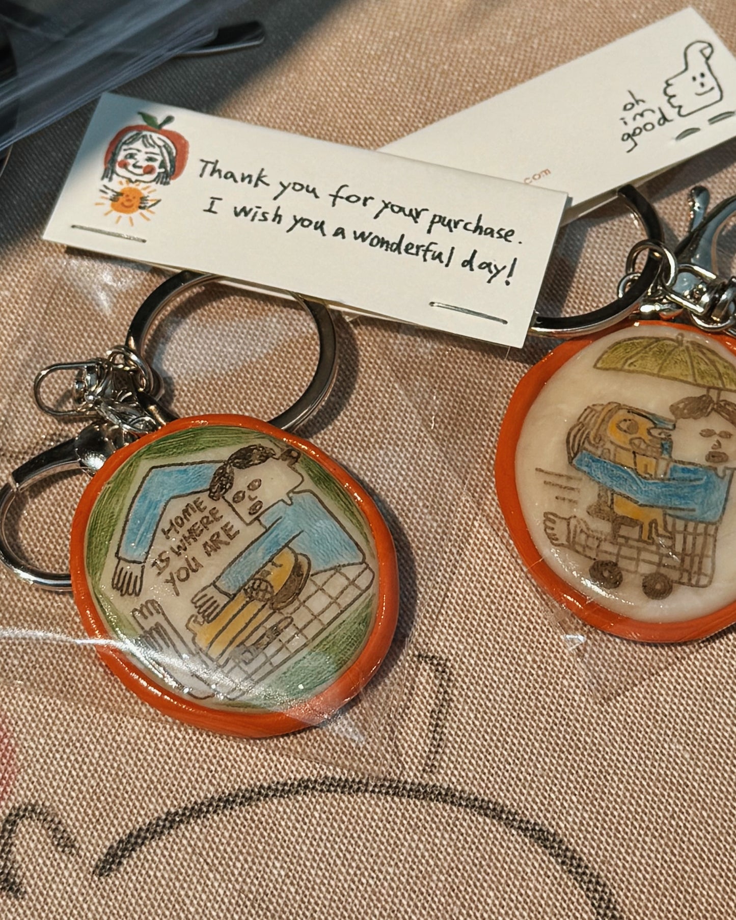 ‘Home Is Where You Are’ Keychain