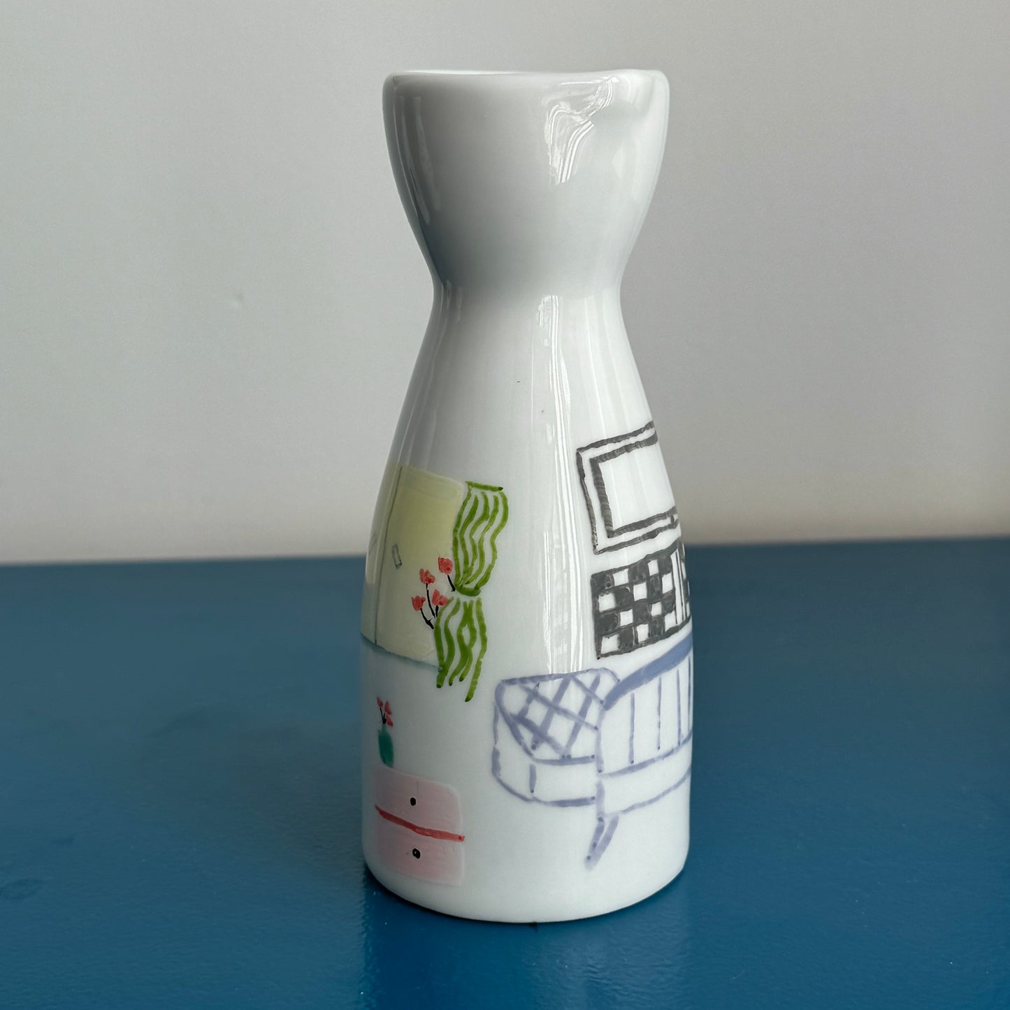 ‘Where Life Happens’ Hand-drawn Vase - Housework