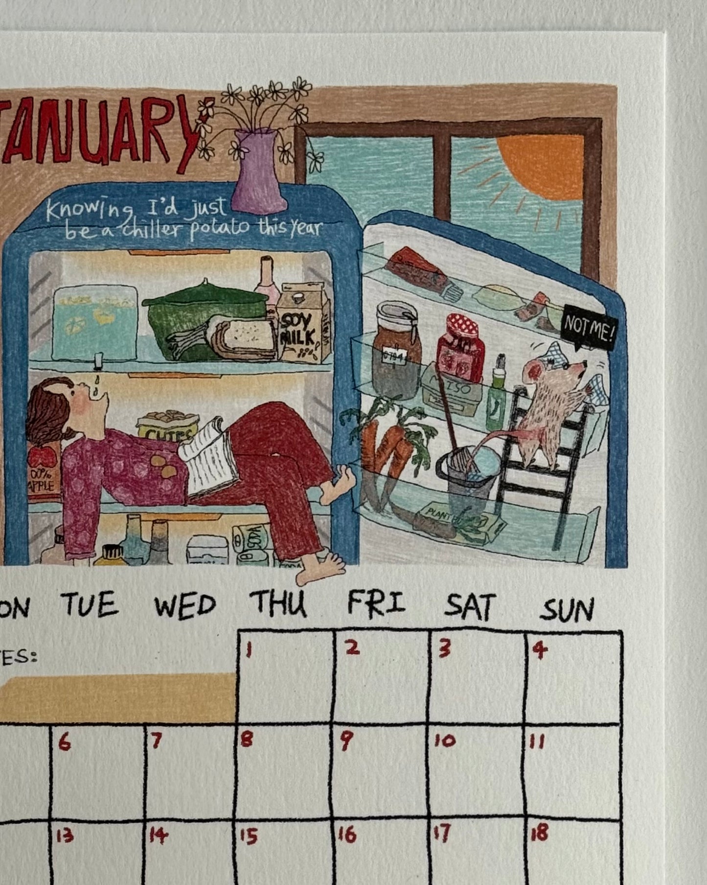 (WS) 2026 Monthly Calendar