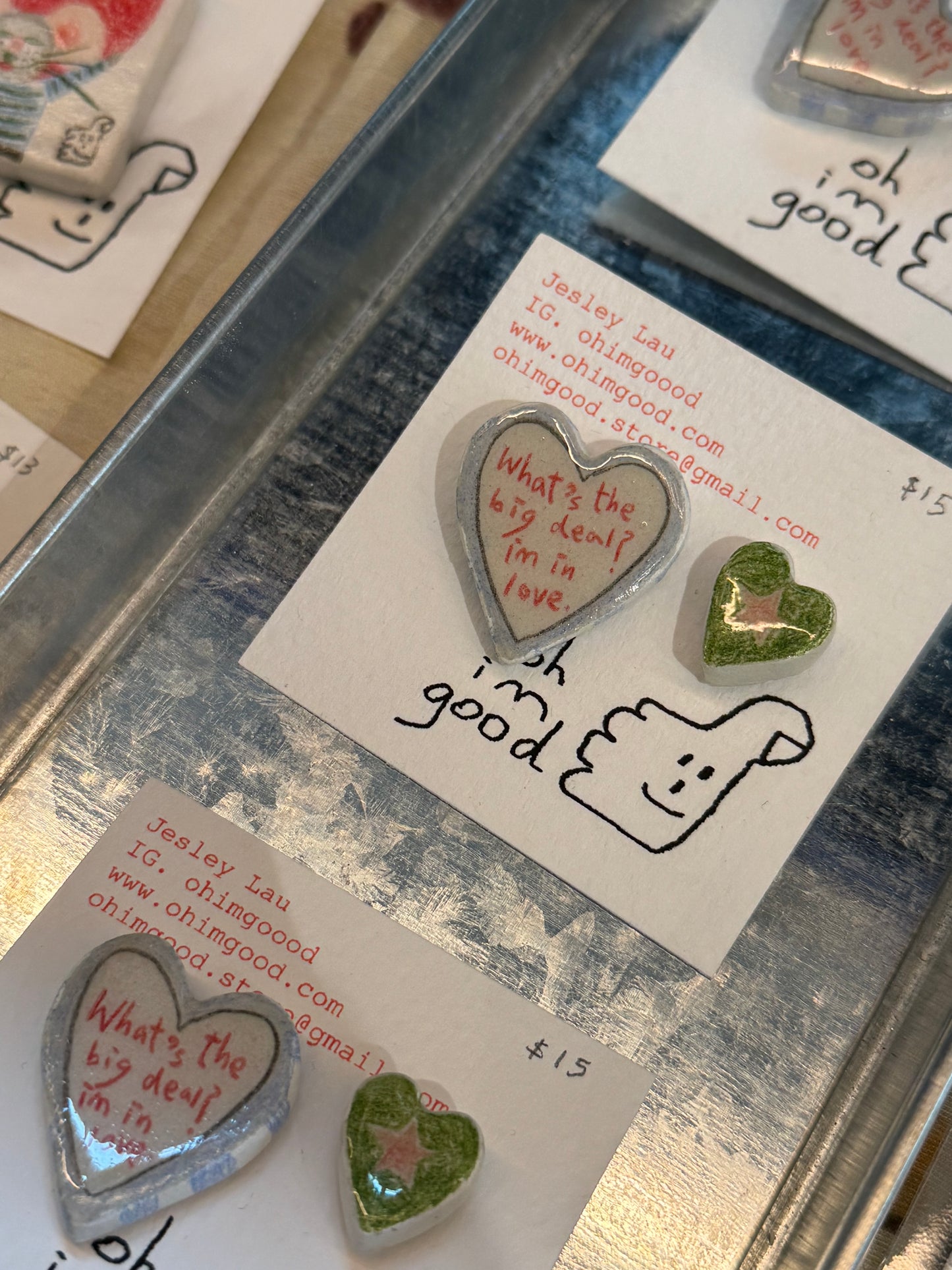 ‘What’s the big deal? I’m in love’ Pin (Set of 2)