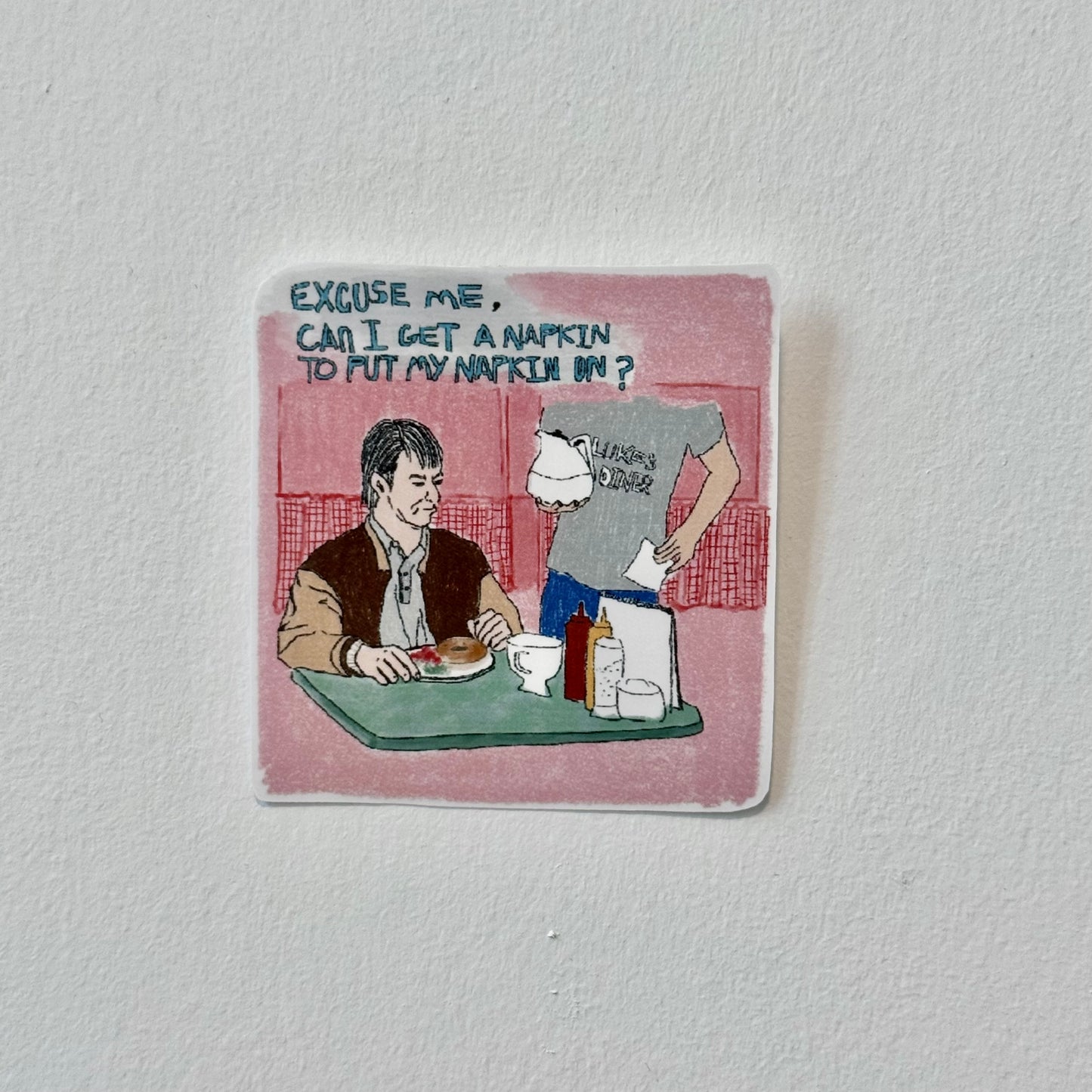 Kirk and Napkin Vinyl Sticker