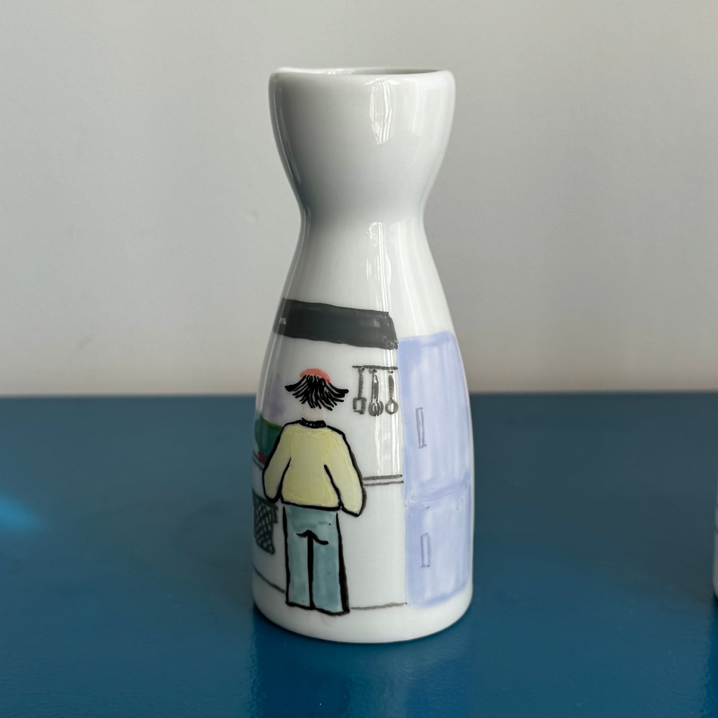 ‘Where Life Happens’ Hand-drawn Vase - Cooking