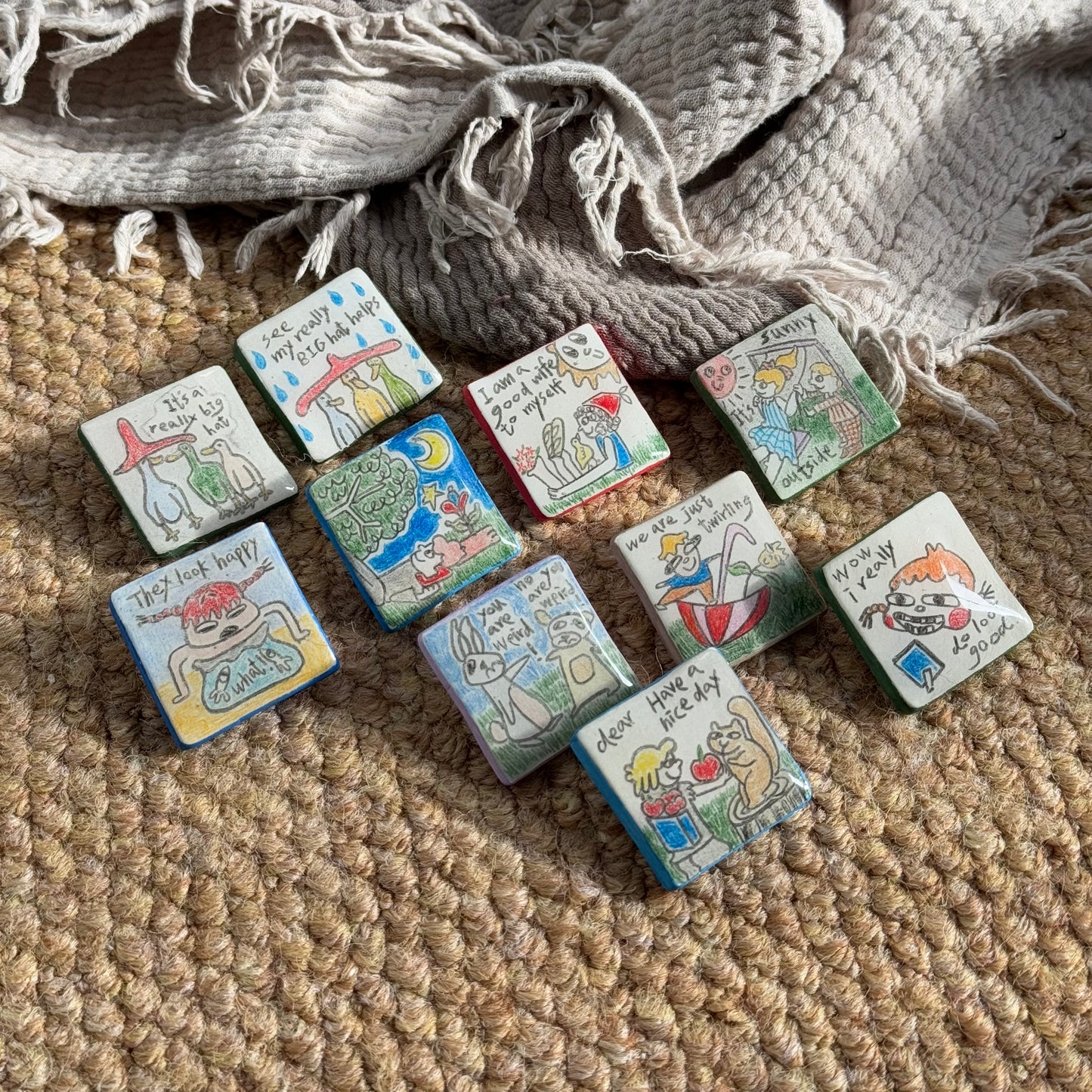 Handmade Clay Pins