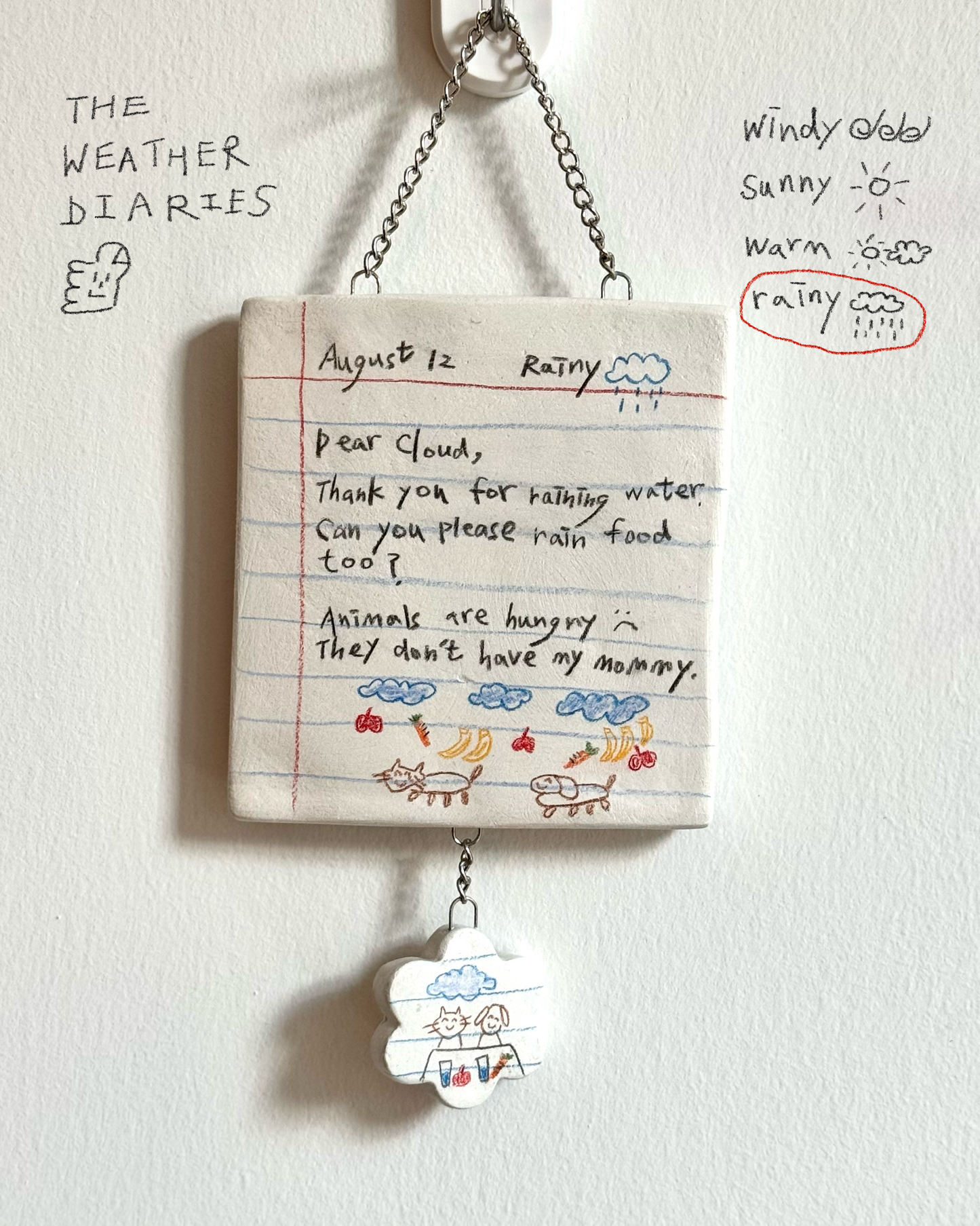 ‘The Weather Diaries’ Clay Hanging