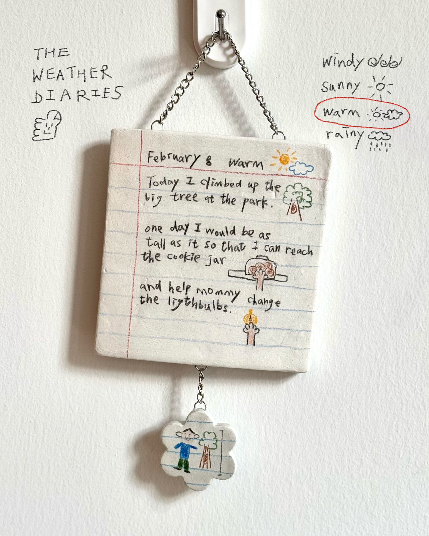 ‘The Weather Diaries’ Clay Hanging