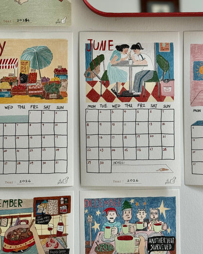 (WS) 2026 Monthly Calendar