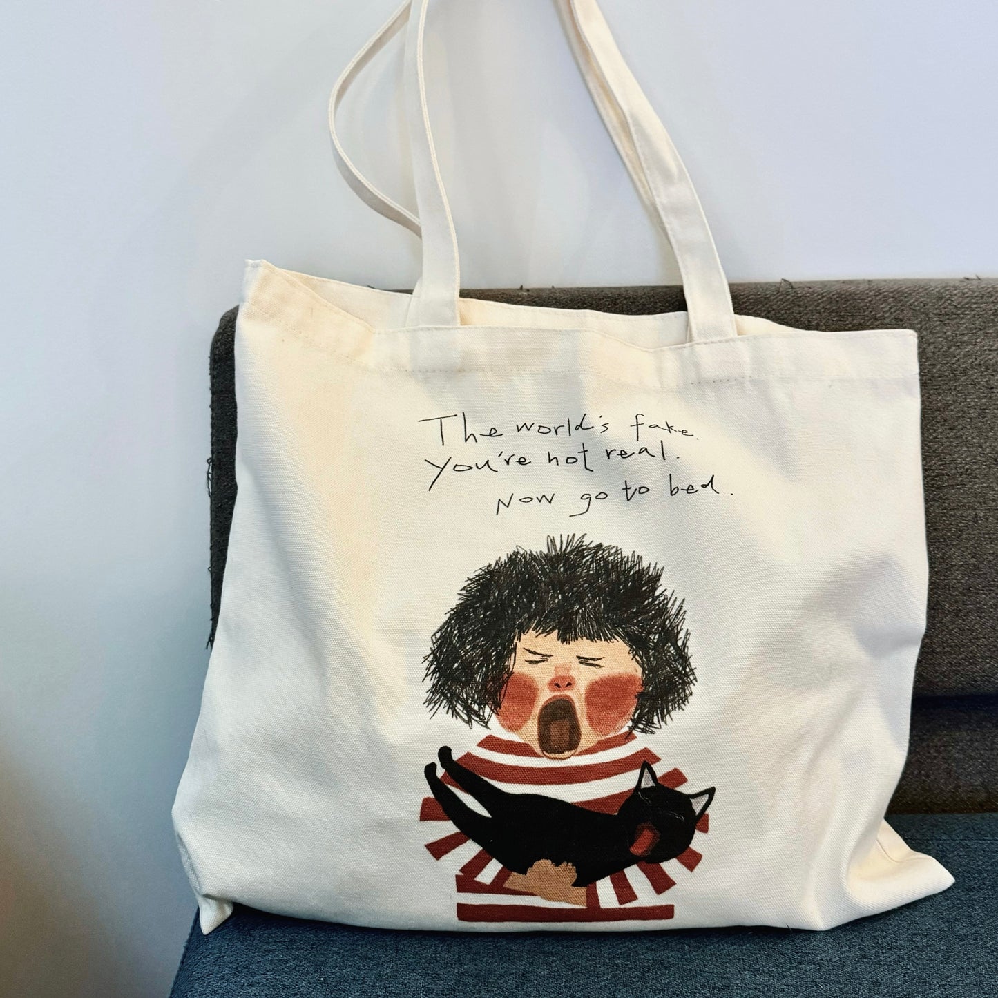 'The World's Fake' Canvas Tote Bag