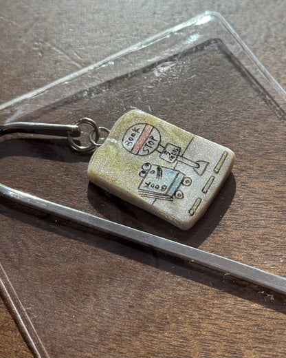 Hand drawn Clay Bookmark
