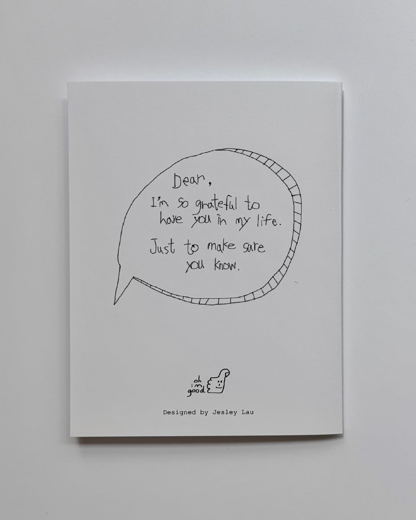 Greeting Card - I’m glad I met you