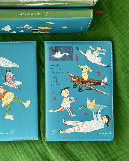 ‘Anyone can fly’ Cushion Cover Notebook