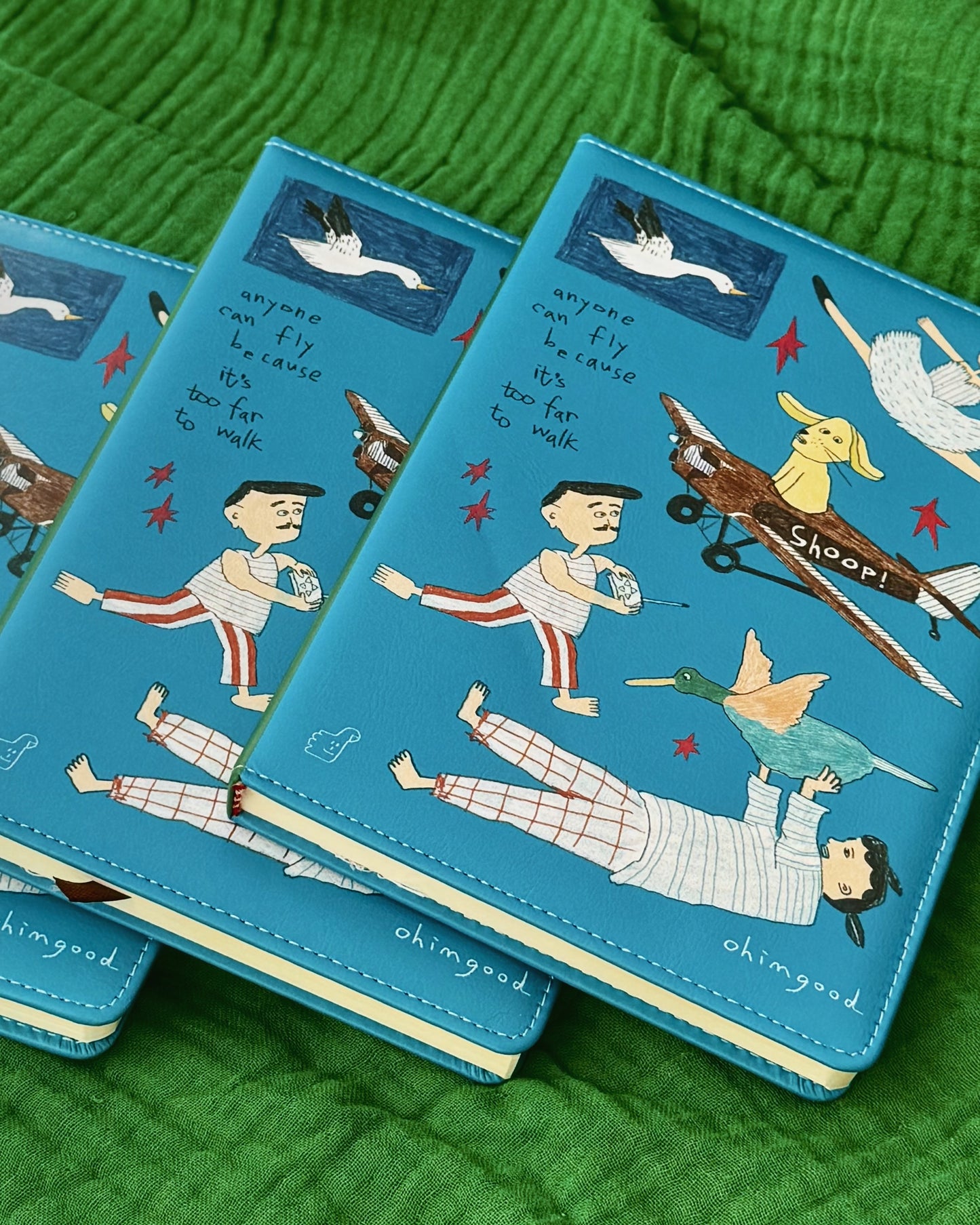 ‘Anyone can fly’ Cushion Cover Notebook