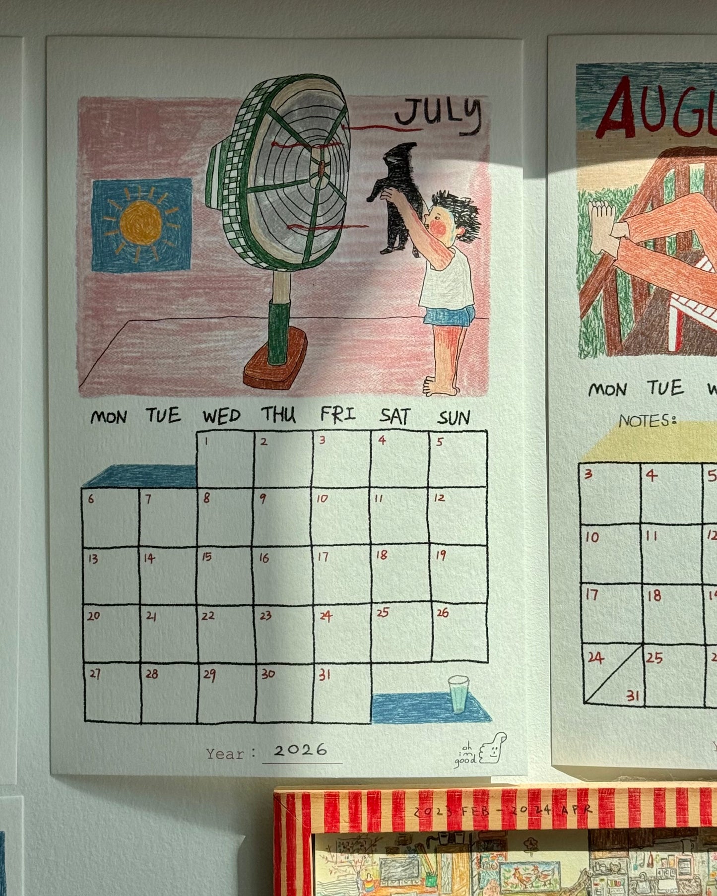 (WS) 2026 Monthly Calendar