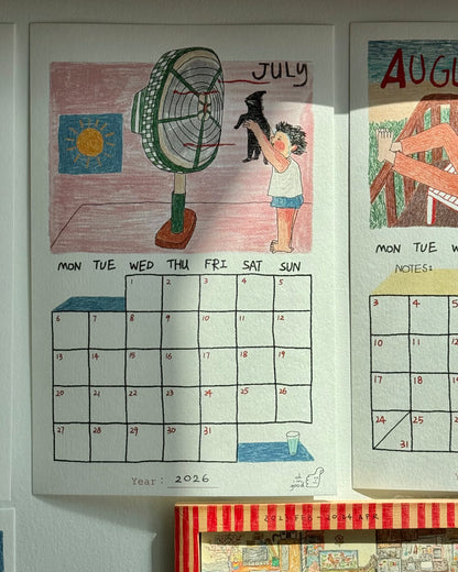 (WS) 2026 Monthly Calendar