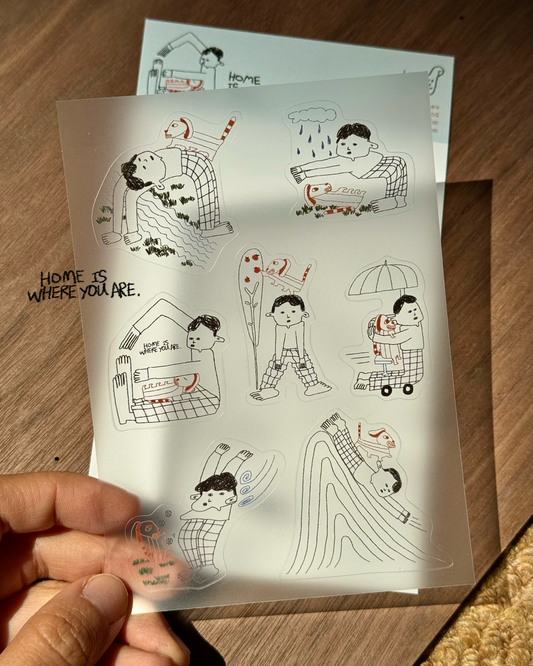 ‘Home Is Where You Are’ Sticker Sheet