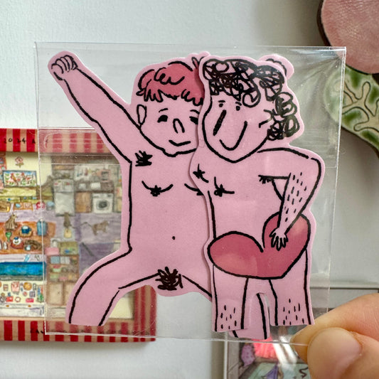 'The Naked' Vinyl Sticker Set