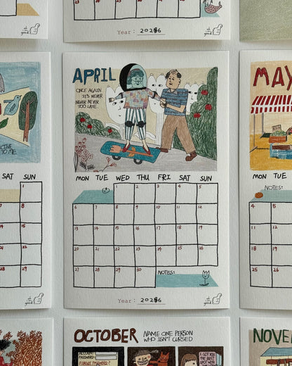 (WS) 2026 Monthly Calendar