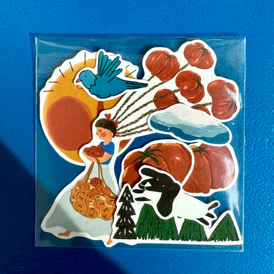 'The Tomato Girl' Vinyl Sticker Set