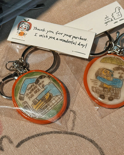 ‘Home Is Where You Are’ Keychain