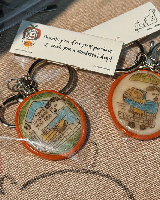 ‘Home Is Where You Are’ Keychain