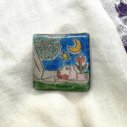 Handmade Clay Pins