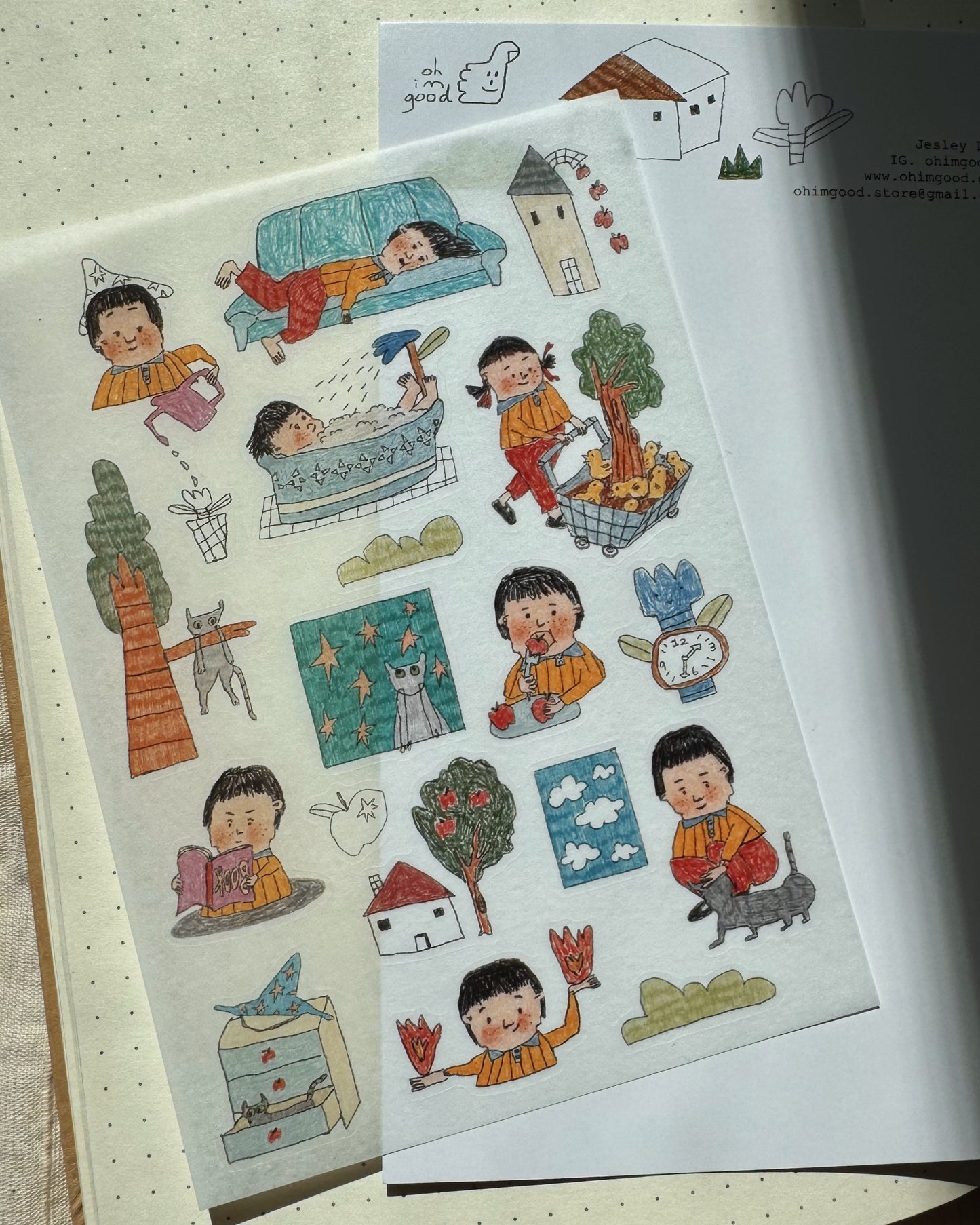 ‘The Ordinary Days’ Washi Sticker Sheet
