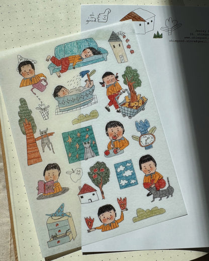 ‘The Ordinary Days’ Washi Sticker Sheet