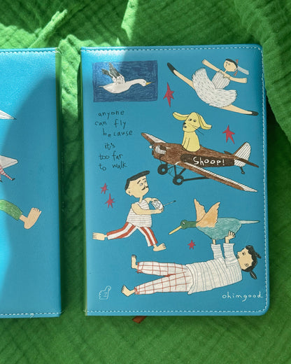 ‘Anyone can fly’ Cushion Cover Notebook