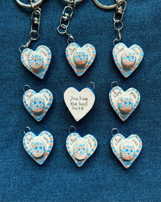 ‘I like you. You have the best smile.’ Keychain