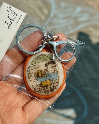 ‘Home Is Where You Are’ Keychain