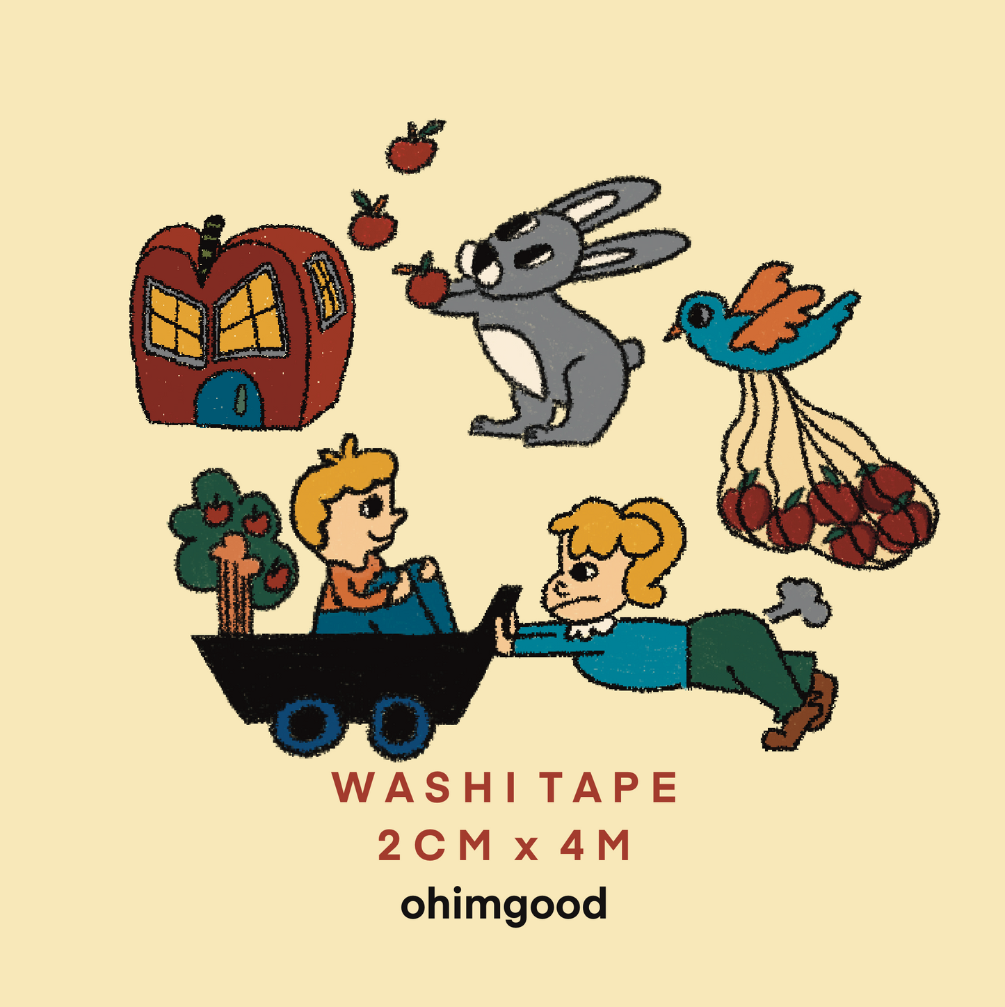 ‘The Apple Village’ Washi Tape