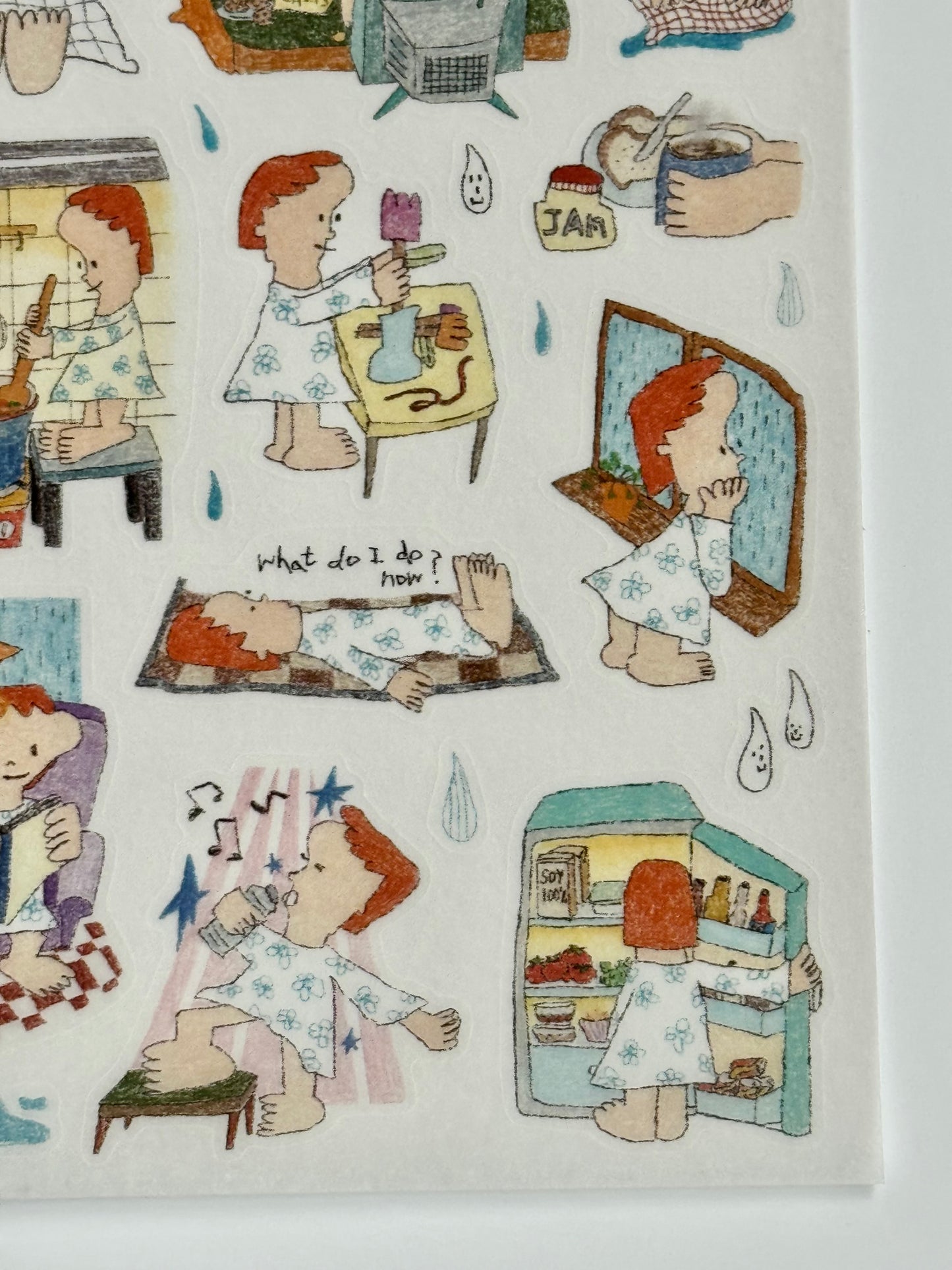 ‘A Rainy Day at Home’ Washi Sticker Sheet
