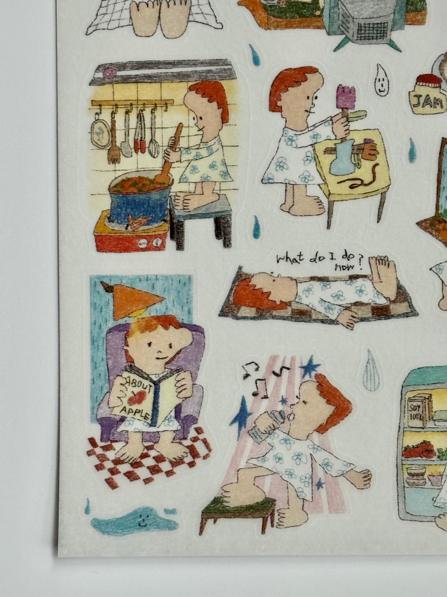 ‘A Rainy Day at Home’ Washi Sticker Sheet