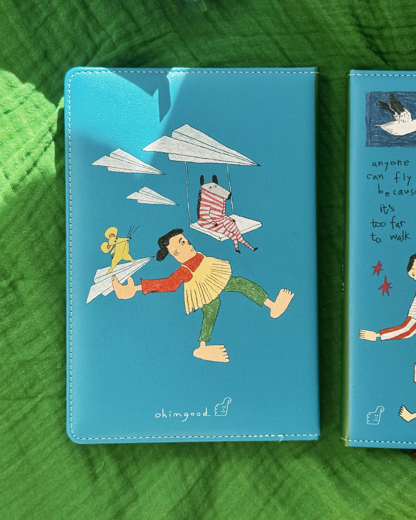 ‘Anyone can fly’ Cushion Cover Notebook