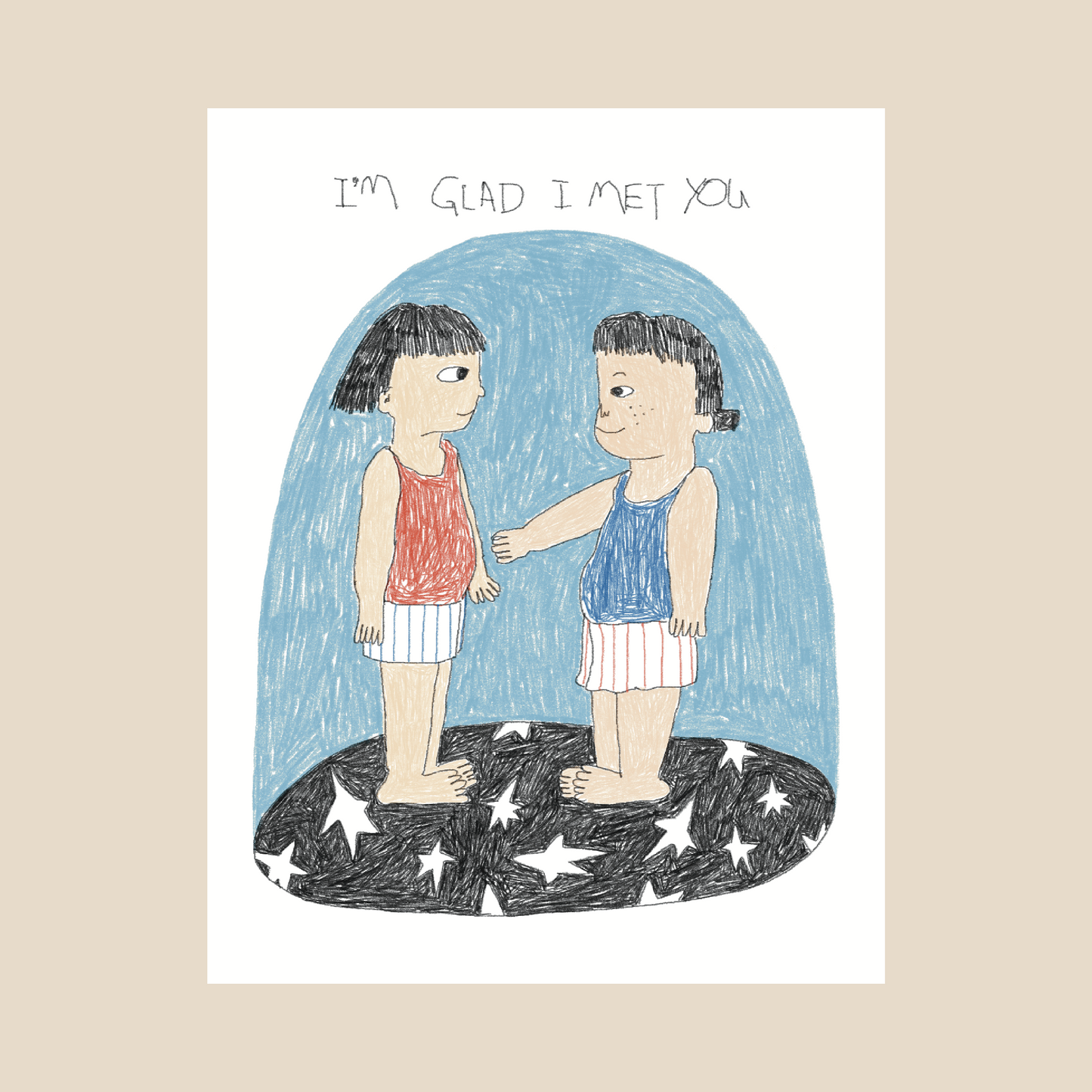Greeting Card - I’m glad I met you