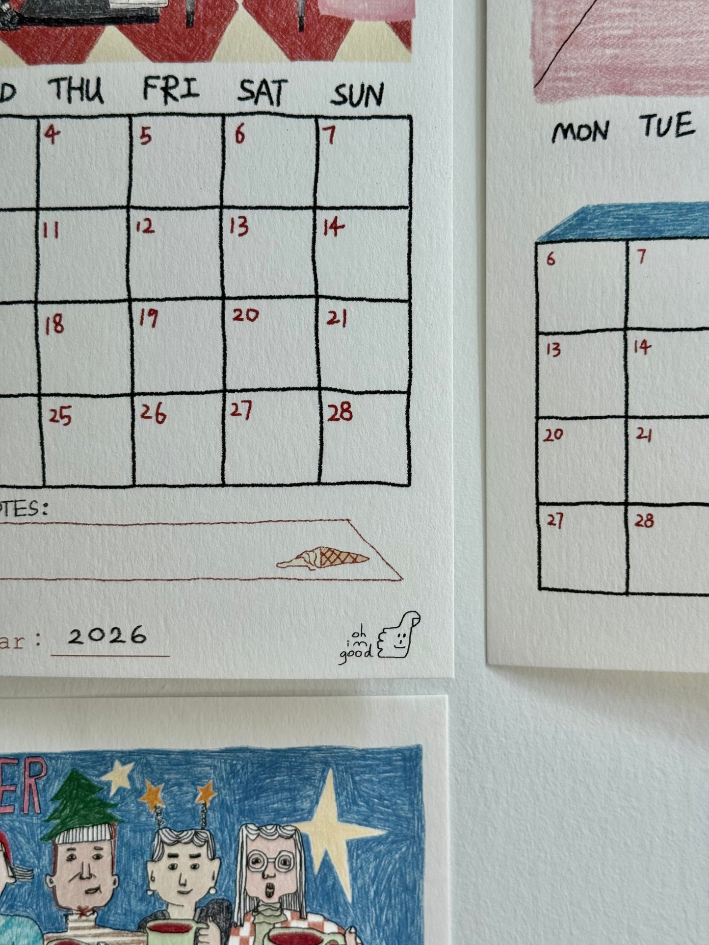 (WS) 2026 Monthly Calendar
