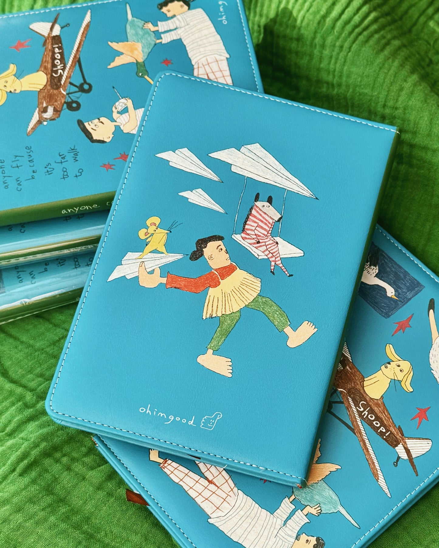 ‘Anyone can fly’ Cushion Cover Notebook