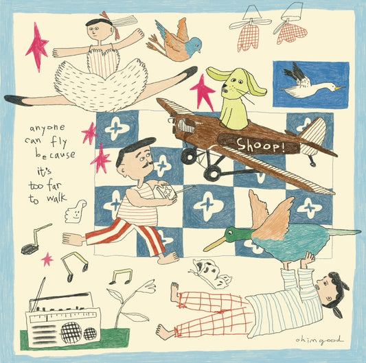 Print - Anyone can fly because it’s too far to walk