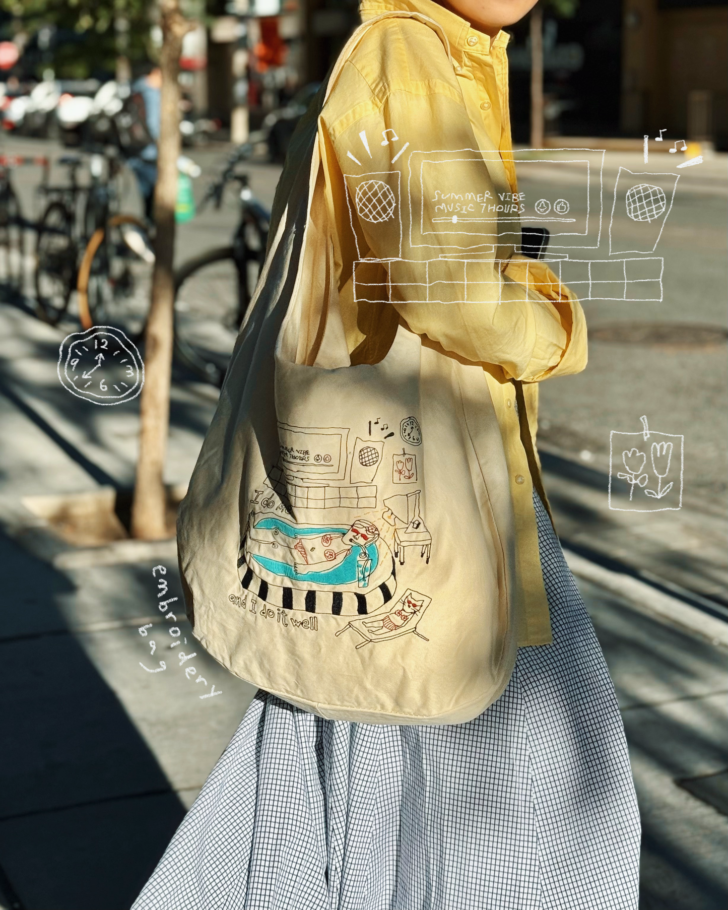 (WS) Embroidery Bag
