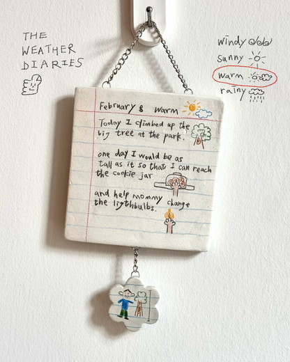 ‘The Weather Diaries’ Clay Hanging